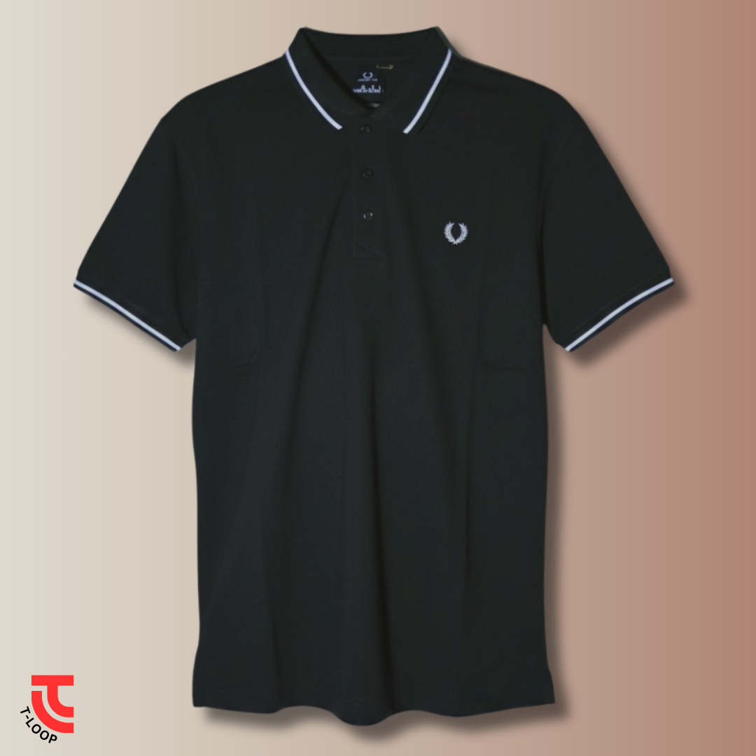 Single Tipped Pique Polo | Dk. Olive - Image 3