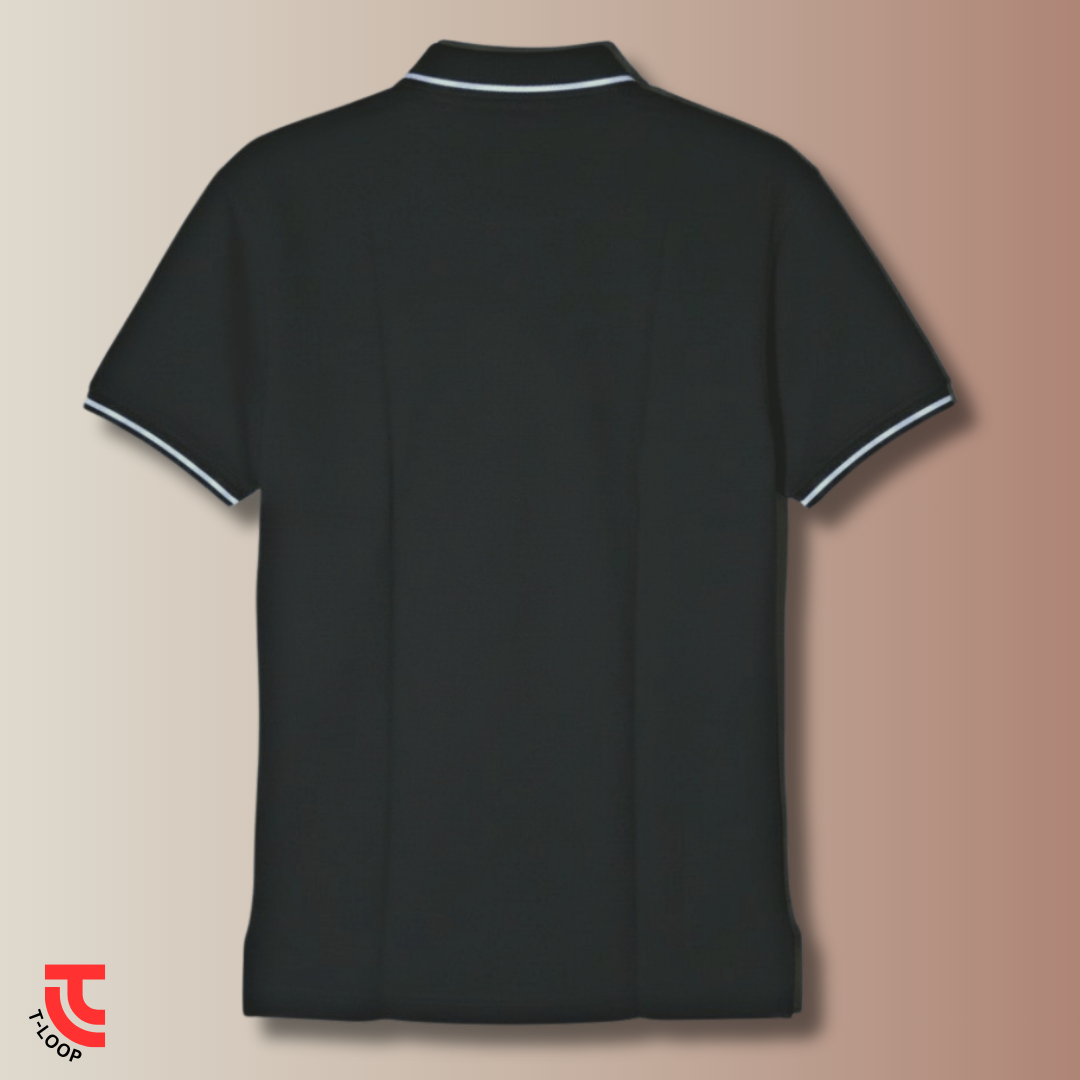 Single Tipped Pique Polo | Dk. Olive - Image 4